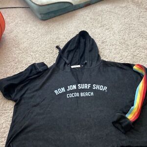 Ron Jon surf shop Cocoa Beach short hoodie. Size large super soft and warm.